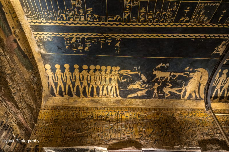 Seti-I-toumb-painting-on-ceiling-with-lion-stars-in-Egypt-1-of-1